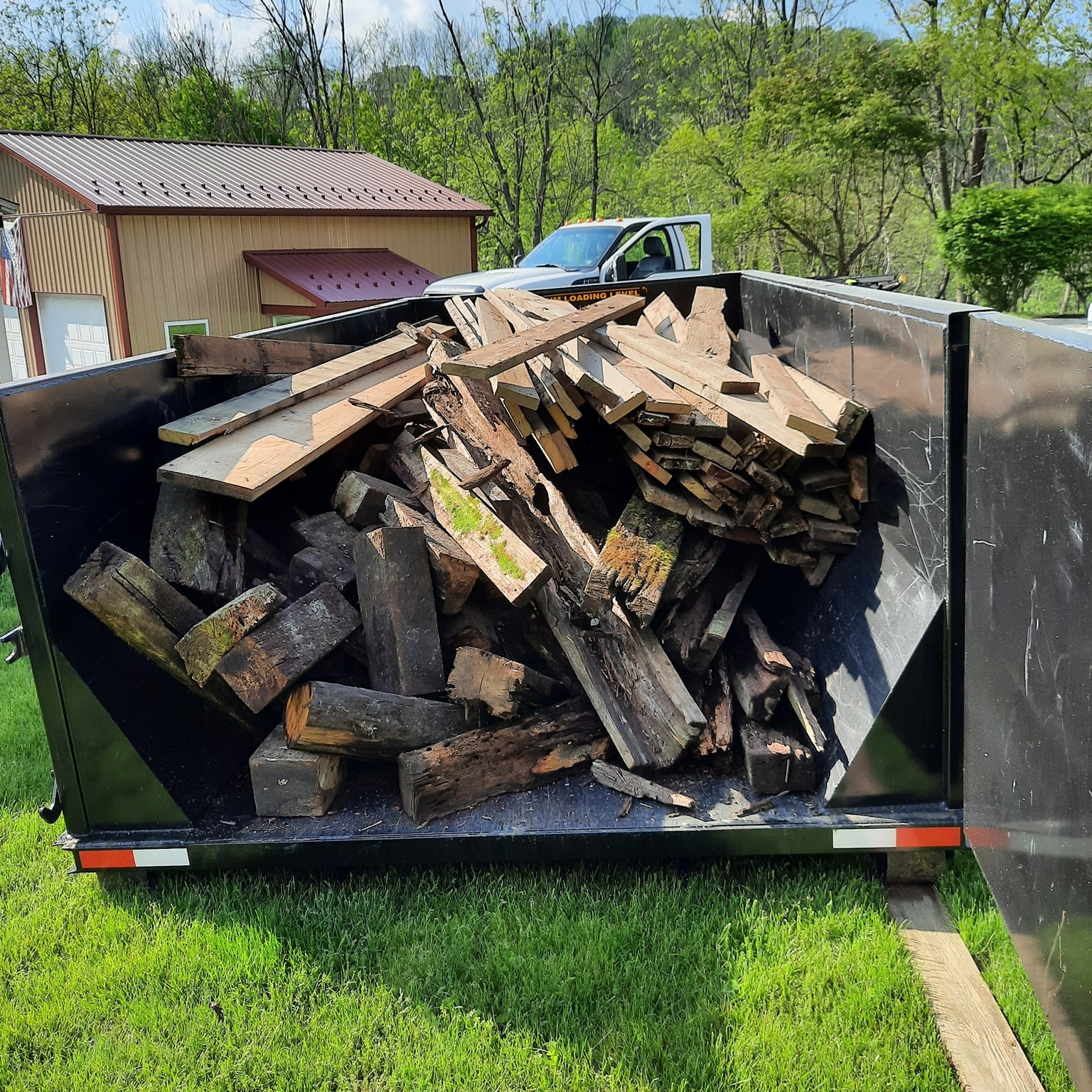 Deck Removal 15 yard dumpster rental Fogelsville