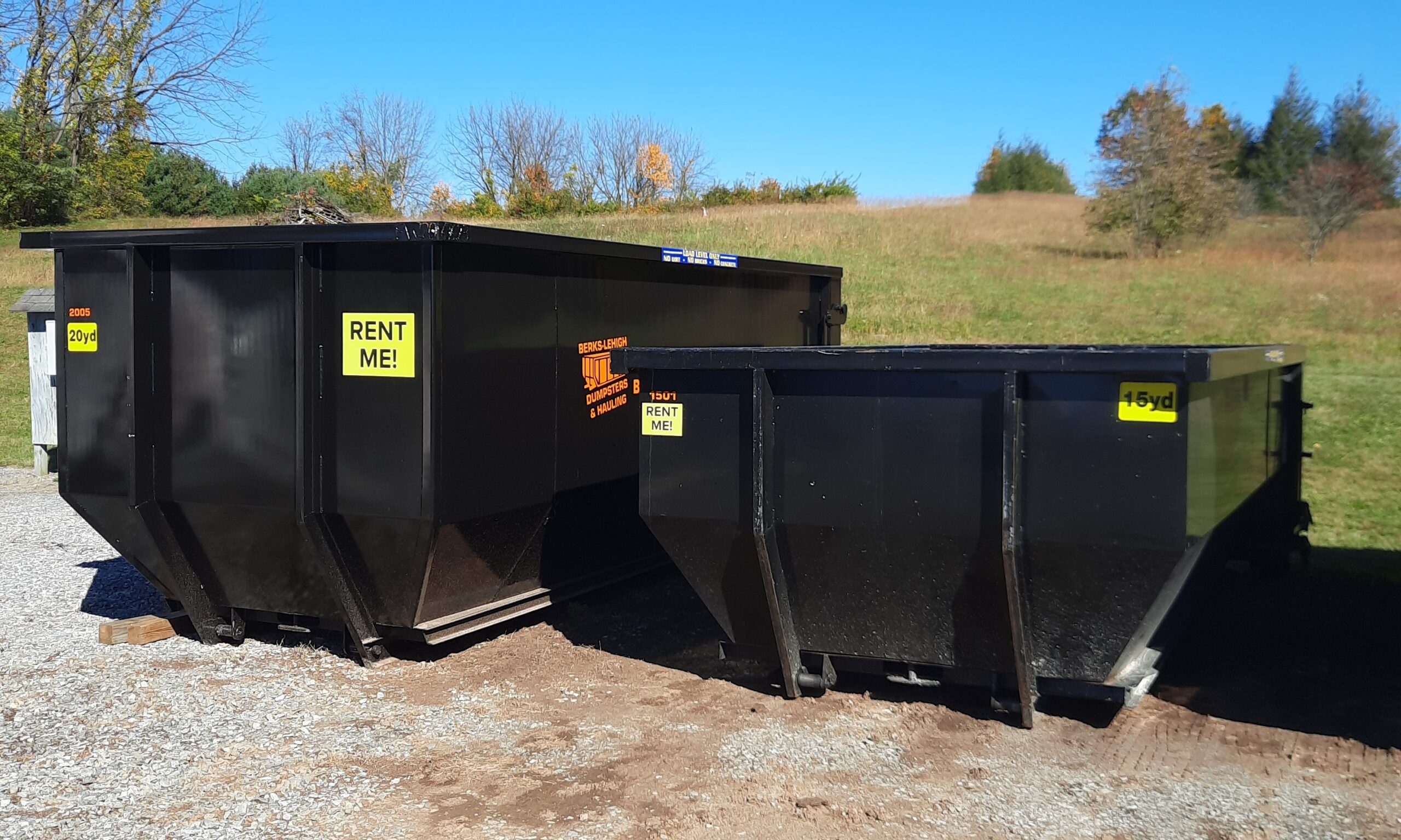 15yd vs 20yd dumpster rental size